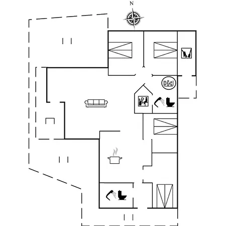 Spurv - 1-8km From The Sea By Interhome 펜션